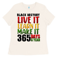 Bone black history live it Ladies Tee - FaDigitalArtStudio