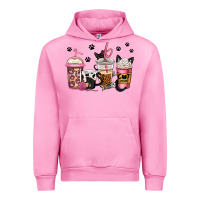 Fuchsia Pink cat mom coffee Urban Hoodie - Jasminsmagicworld