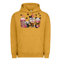 Pigment Peanut Butter cat mom coffee Urban Hoodie - Jasminsmagicworld