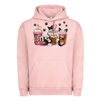 Pigment Salmon cat mom coffee Urban Hoodie - Jasminsmagicworld