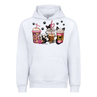 White cat mom coffee Urban Hoodie - Jasminsmagicworld