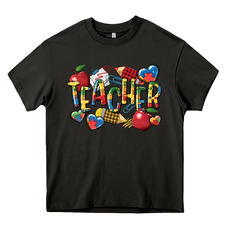 Autism Teacher Heavy Core Tee by CowGirlArtShop | Teevron