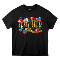 Black autism teacher Heavy Core Tee - CowGirlArtShop
