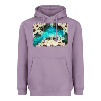 Lavender turquoise, cowhide backgraund Heavyweight Hoodie - JahusDesignShop