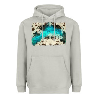 Moon Dust turquoise, cowhide backgraund Heavyweight Hoodie - JahusDesignShop