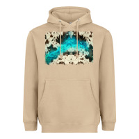 Mushroom turquoise, cowhide backgraund Heavyweight Hoodie - JahusDesignShop