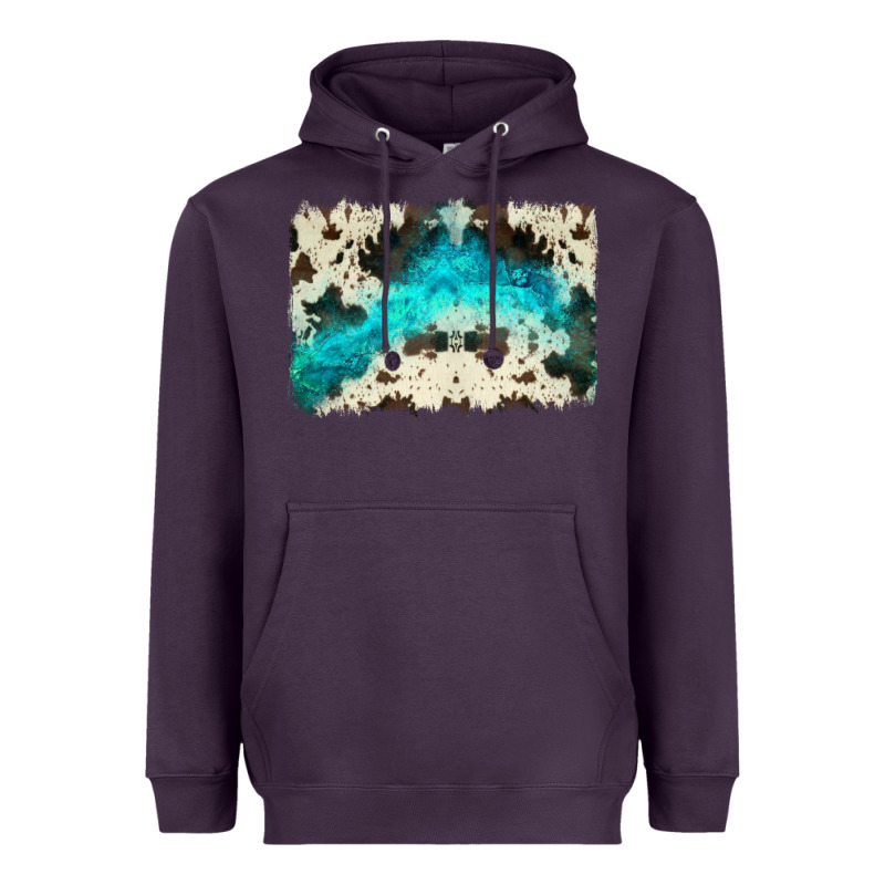 Turquoise, Cowhide Backgraund Heavyweight Hoodie by JahusDesignShop | Teevron