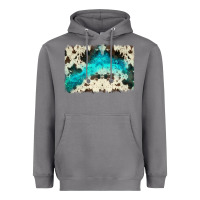 Storm turquoise, cowhide backgraund Heavyweight Hoodie - JahusDesignShop