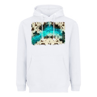 White turquoise, cowhide backgraund Heavyweight Hoodie - JahusDesignShop