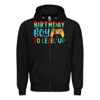 Black birthday boy to level up Zipper Hoodie - JahusDesignShop