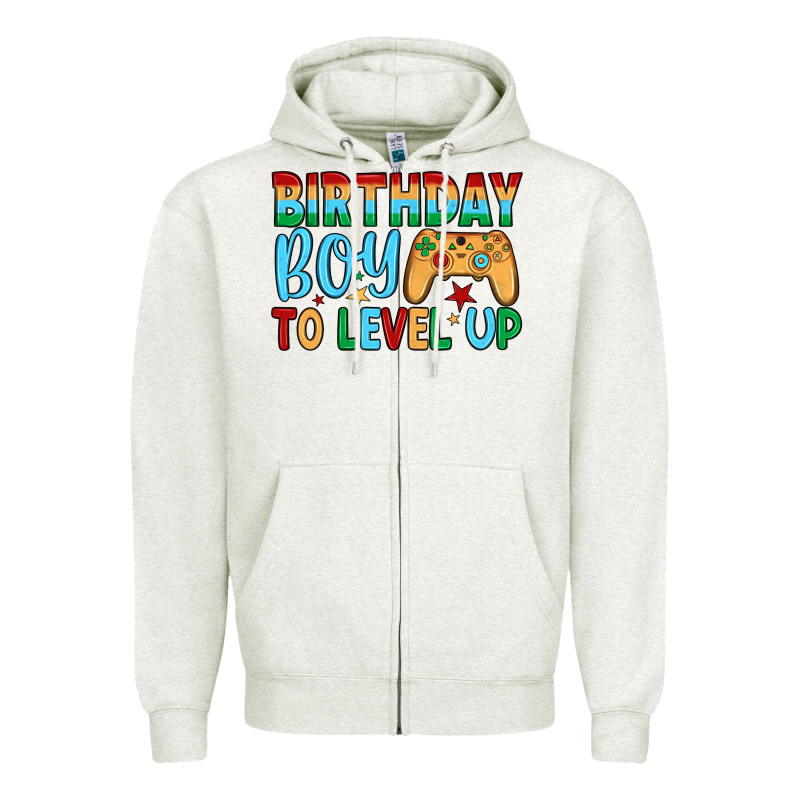 Birthday Boy To Level Up Zipper Hoodie by JahusDesignShop | Teevron
