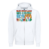 White birthday boy to level up Zipper Hoodie - JahusDesignShop