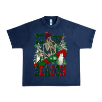 Navy tis the season skeleton snowboard Urban Heavy Tee - FaDigitalArtStudio
