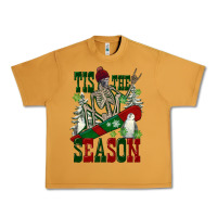 Tis The Season Skeleton Snowboard Urban Heavy Tee | Teevron