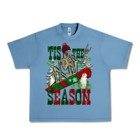 Pebble Blue tis the season skeleton snowboard Urban Heavy Tee - FaDigitalArtStudio