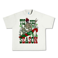 Pistachio tis the season skeleton snowboard Urban Heavy Tee - FaDigitalArtStudio