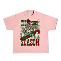 Salmon tis the season skeleton snowboard Urban Heavy Tee - FaDigitalArtStudio