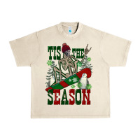 Sandshell tis the season skeleton snowboard Urban Heavy Tee - FaDigitalArtStudio