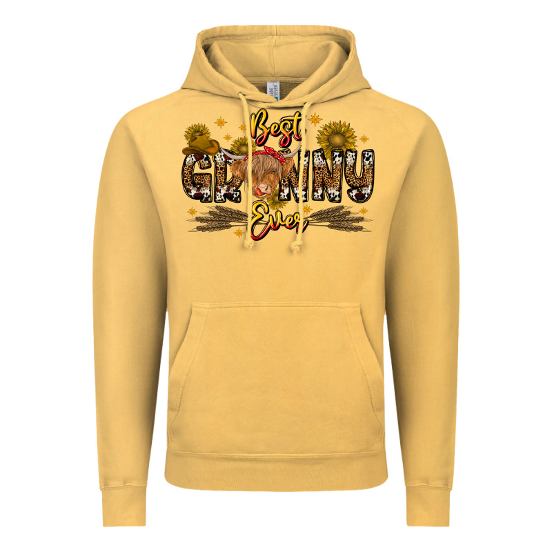 Best Granny Ever Western Theme Vintage Hoodie by CowhideDigitalArt | Teevron