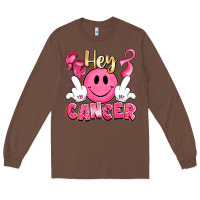Chestnut hey cancer with middle fingers Long Sleeve Tee - LillyAllenDesigns