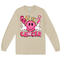 Mushroom hey cancer with middle fingers Long Sleeve Tee - LillyAllenDesigns