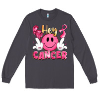 Smoke hey cancer with middle fingers Long Sleeve Tee - LillyAllenDesigns