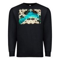 Black turquoise, cowhide backgraund Premium Sweatshirt - JahusDesignShop