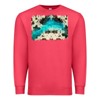 Cardinal turquoise, cowhide backgraund Premium Sweatshirt - JahusDesignShop