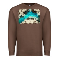 Chestnut turquoise, cowhide backgraund Premium Sweatshirt - JahusDesignShop