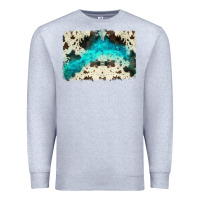 Heather Grey turquoise, cowhide backgraund Premium Sweatshirt - JahusDesignShop