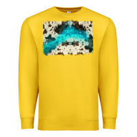 Lemon turquoise, cowhide backgraund Premium Sweatshirt - JahusDesignShop