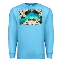 Ocean Blue turquoise, cowhide backgraund Premium Sweatshirt - JahusDesignShop