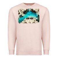 Pale Pink turquoise, cowhide backgraund Premium Sweatshirt - JahusDesignShop