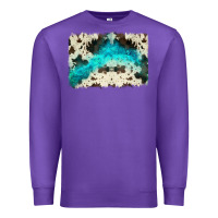 Purple turquoise, cowhide backgraund Premium Sweatshirt - JahusDesignShop