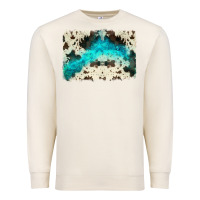Sandshell turquoise, cowhide backgraund Premium Sweatshirt - JahusDesignShop