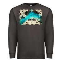 Smoke turquoise, cowhide backgraund Premium Sweatshirt - JahusDesignShop