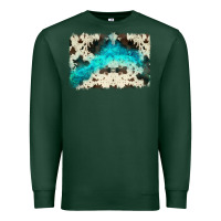 Sports Green turquoise, cowhide backgraund Premium Sweatshirt - JahusDesignShop