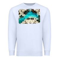 White turquoise, cowhide backgraund Premium Sweatshirt - JahusDesignShop
