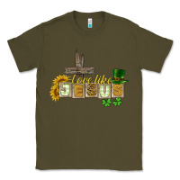 Army Green Love like Jesus St. Patrick's Classic Tee - CowGirlArtShop