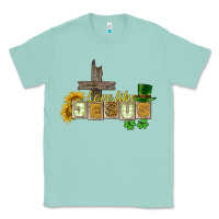 Seafoam Love like Jesus St. Patrick's Classic Tee - CowGirlArtShop