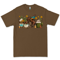Cacao rodeo cowboy coffee cups Premium Tee - OliviaCreatesArt
