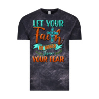 Cloud Black Let Your Faith Be Bigger Than Your Fear Vintage Tee - BundleAndBundleShop
