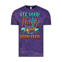 Cloud Purple Let Your Faith Be Bigger Than Your Fear Vintage Tee - BundleAndBundleShop