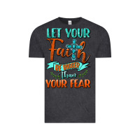 Vintage Black Let Your Faith Be Bigger Than Your Fear Vintage Tee - BundleAndBundleShop
