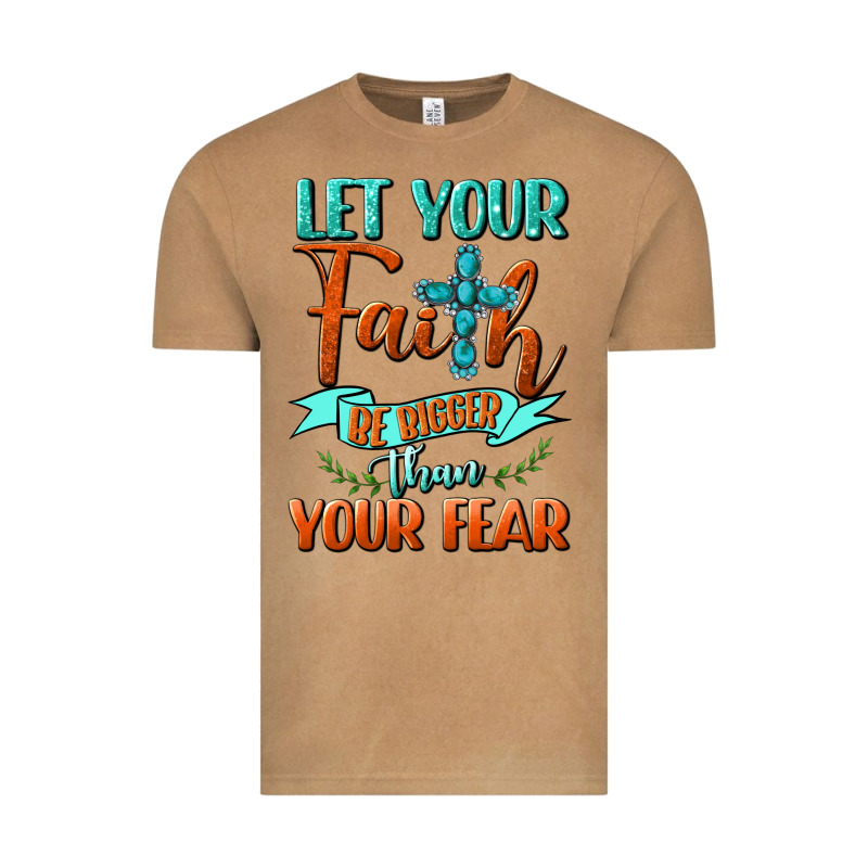 Let Your Faith Be Bigger Than Your Fear Vintage Tee by BundleAndBundleShop | Teevron