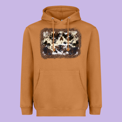 Cowhide Leopard Background Heavyweight Hoodie Designed By Jahusdesignshop