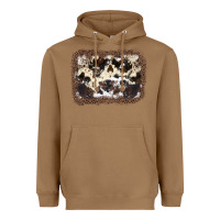 Toasted Coconut Cowhide Leopard Background Heavyweight Hoodie - JahusDesignShop