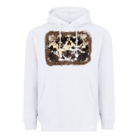 White Cowhide Leopard Background Heavyweight Hoodie - JahusDesignShop