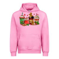 Fuchsia Pink christmas cookies coffee Urban Hoodie - Jasminsmagicworld