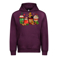 Mauve Wine christmas cookies coffee Urban Hoodie - Jasminsmagicworld